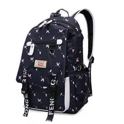 female backpack student school bag junior high school student high school student student backpack printing