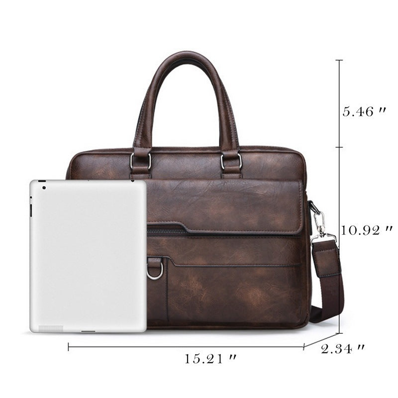 mens crossbody business retro bag