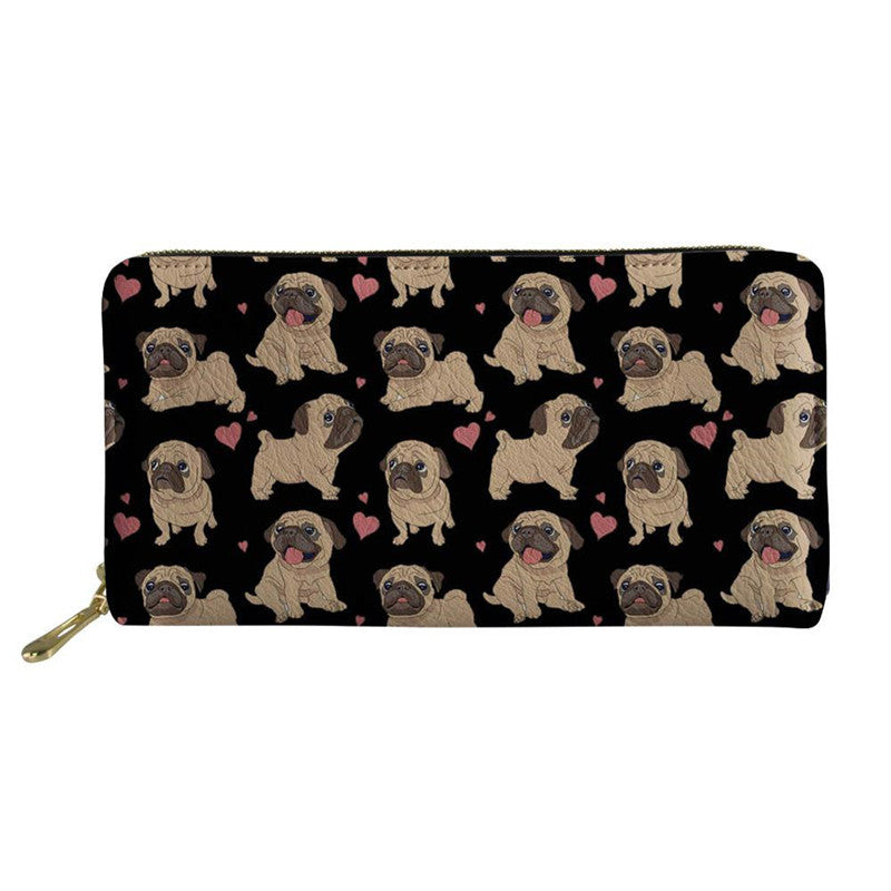 cute sloth mid length wallet