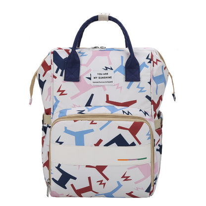 Double Shoulder Bag With Multi-function And Large Capacity