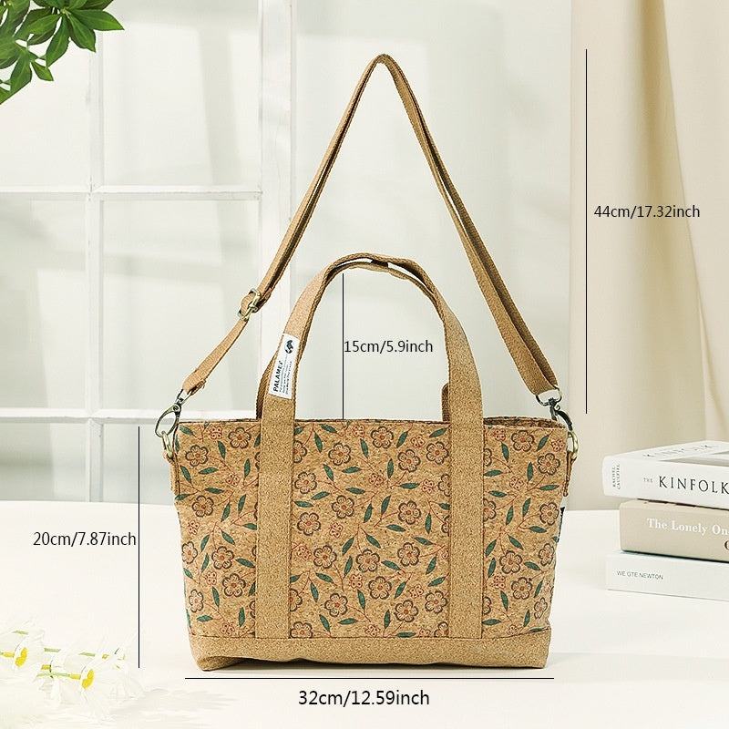 eco friendly cork crossbody bag portable tote