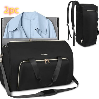 convertible cloth wear resistant folding storage garment suit bag crossbody rotatable backpack