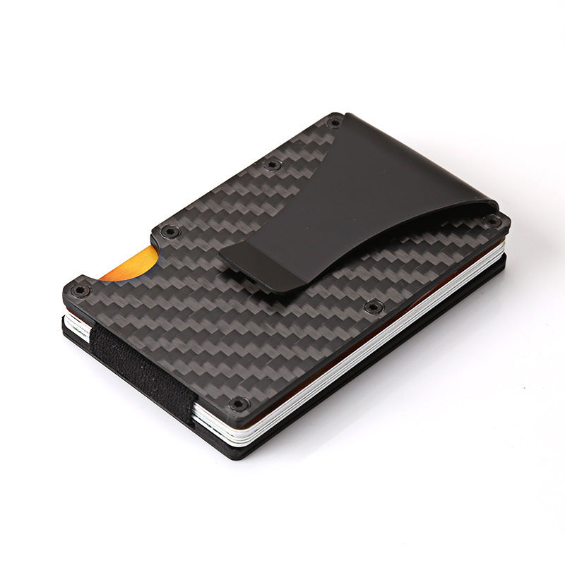 carbon fiber wallet aluminum alloy bank card holder