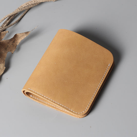 mens and womens simple hard leather wallet