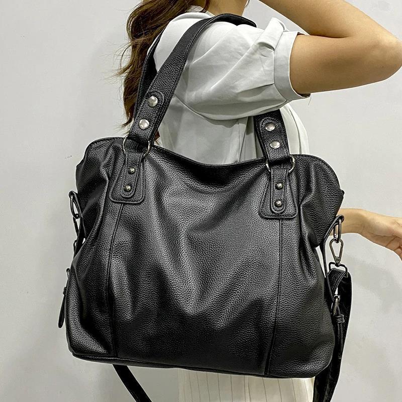 womens large capacity handbag simple shoulder crossbody bag