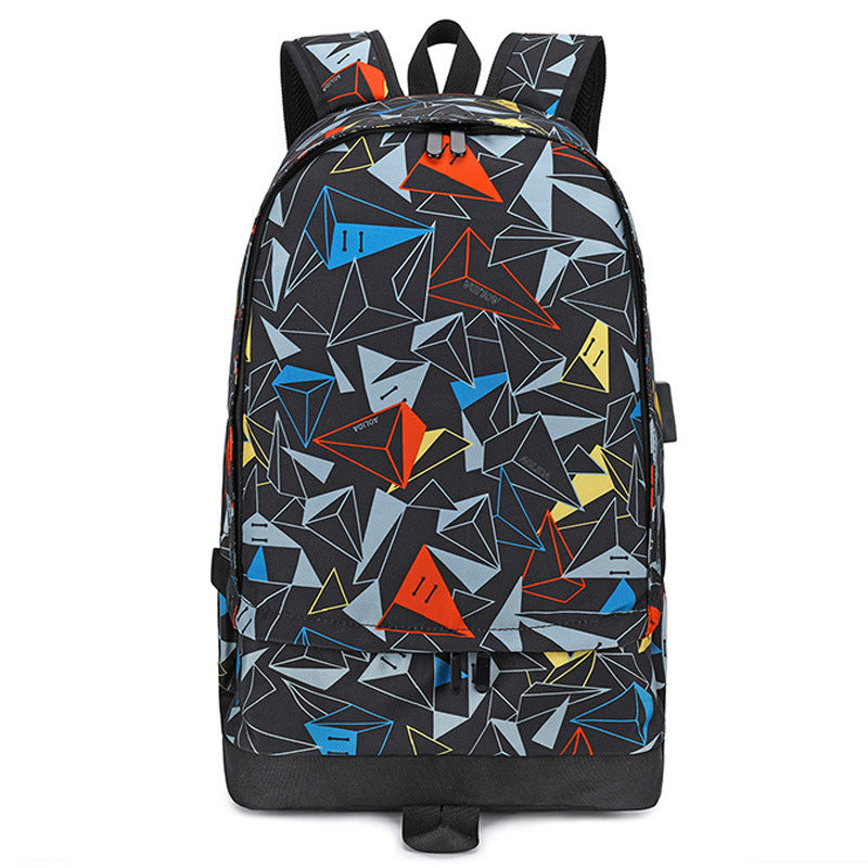 thermal transfer backpack oxford student bag