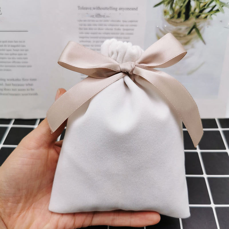 white cosmetic bag jewelry bag jewelry packaging small bag