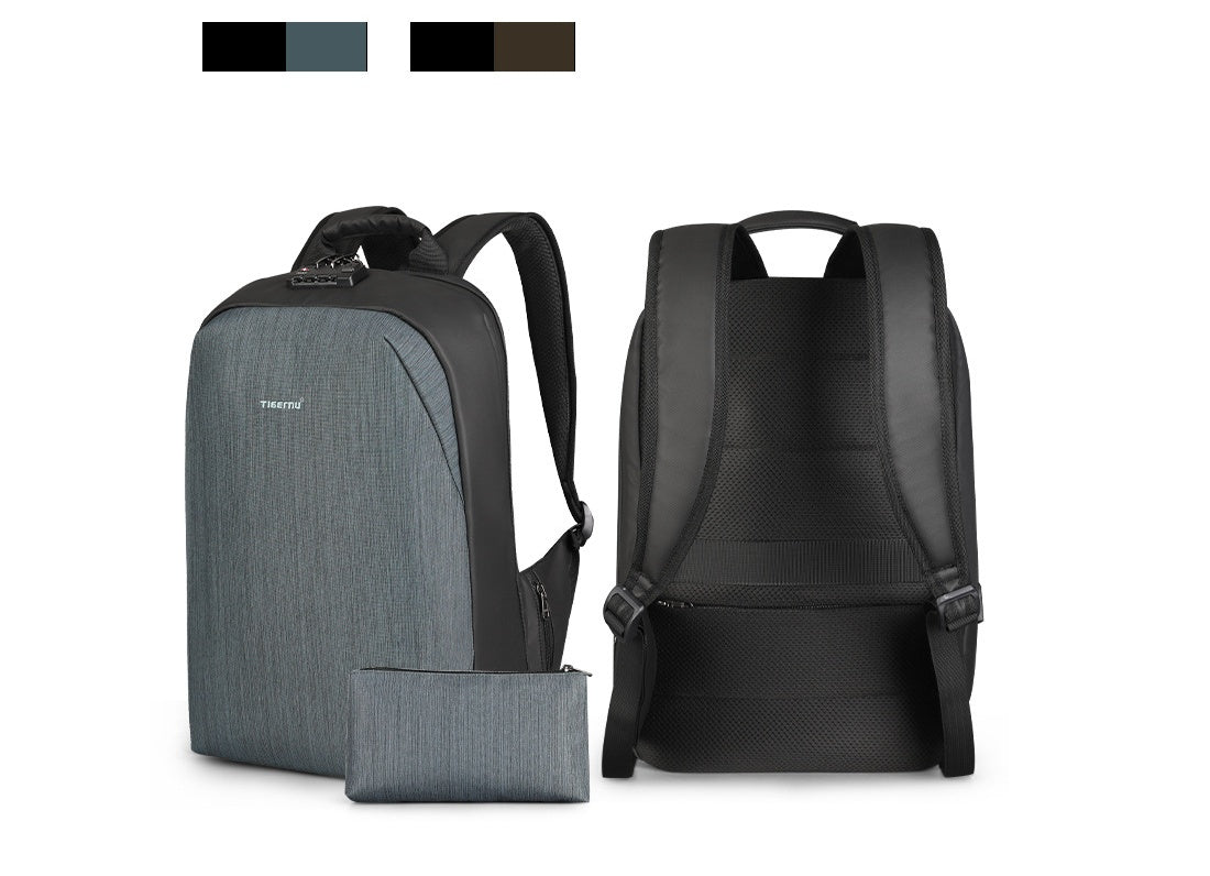 business men and women leisure travel backpack