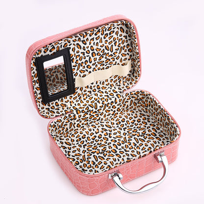 stone pattern portable cosmetic bag