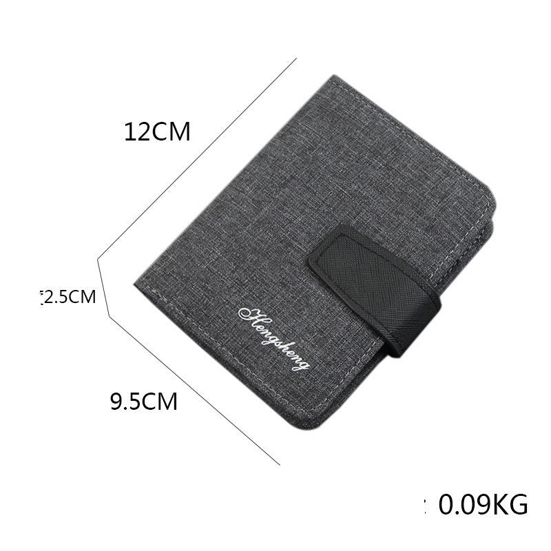 mens wallet short multi card slot fashion casual