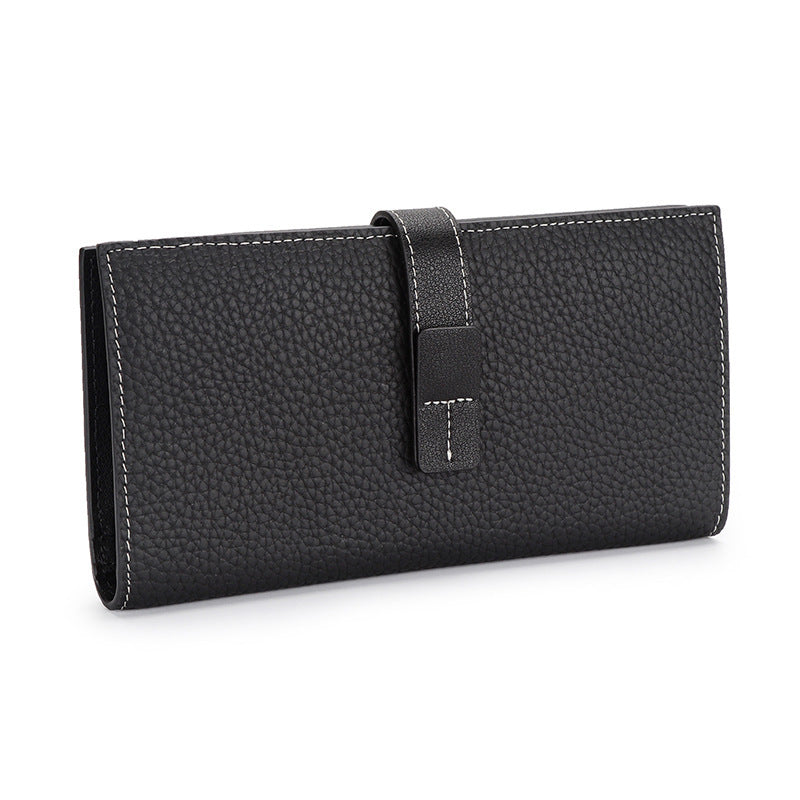 european and american pull belt long ladys wallet