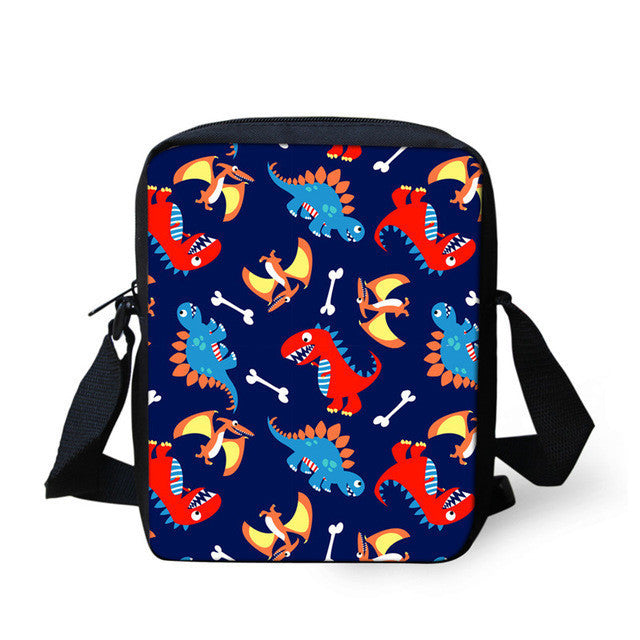 european and american cartoon dinosaur schoolbag