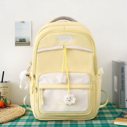 mens and womens same fashion all match backpack large capacity