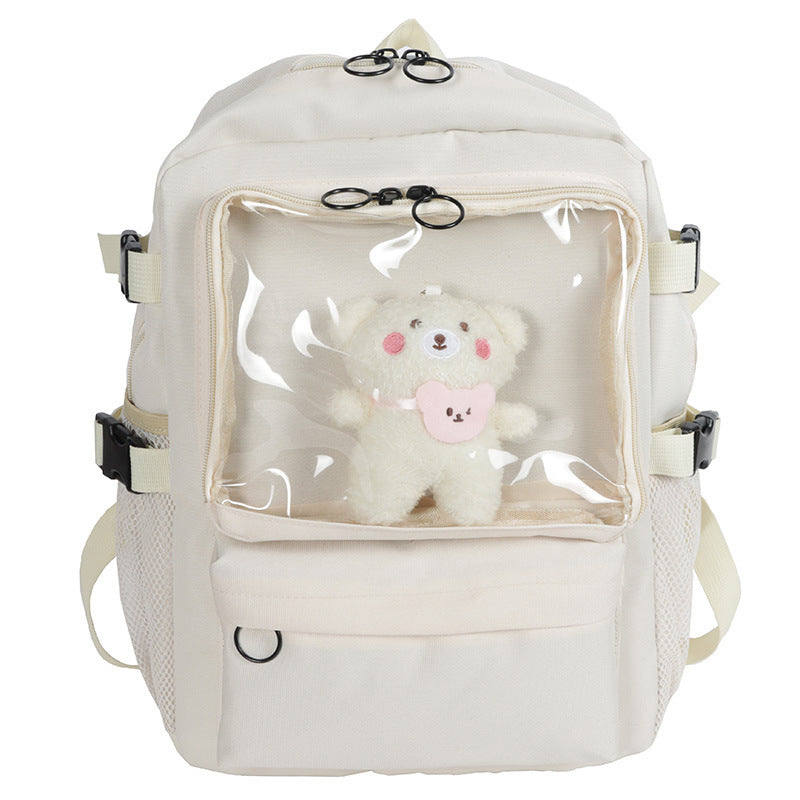 japanese school backpack female student canvas bag