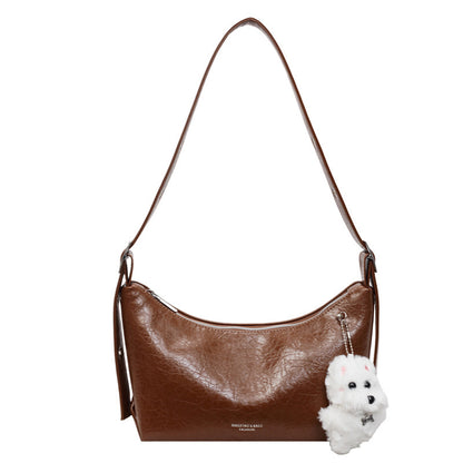 Solid-color Minimalist Elegant Underarm Single-shoulder Crossbody Bag