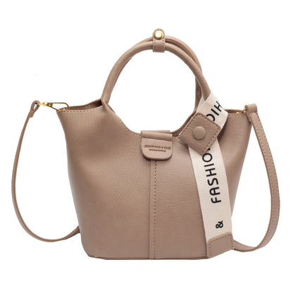 one shoulder crossbody portable bucket bag