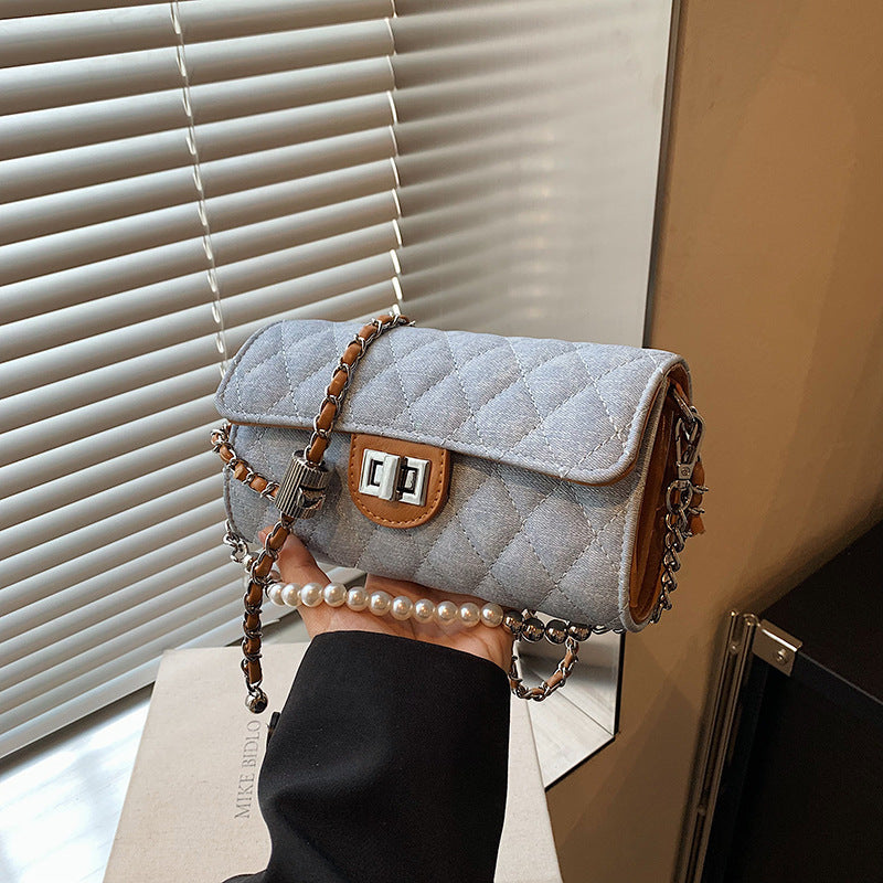 chic chanel style rhombus chain bag for women