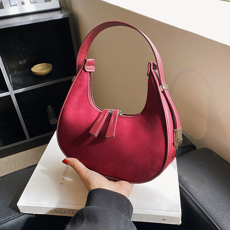 fashion high grade matte french minority handbags women