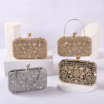 new dinner bag womens handbag with diamonds banquet clutch