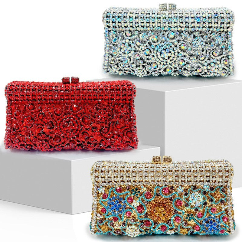 Handmade Spot Drill Dinner Bag Fashion Lady