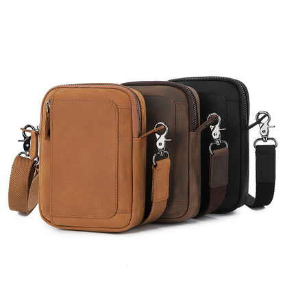 first layer steak mens one shoulder outdoor phone crossbody bag