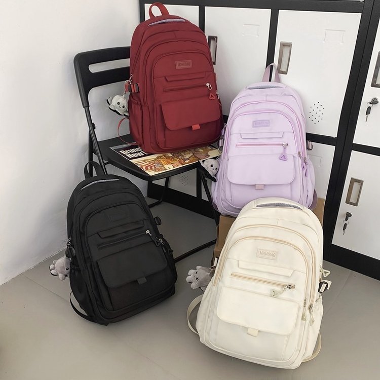 simple large capacity travel backpack for women casual japanese