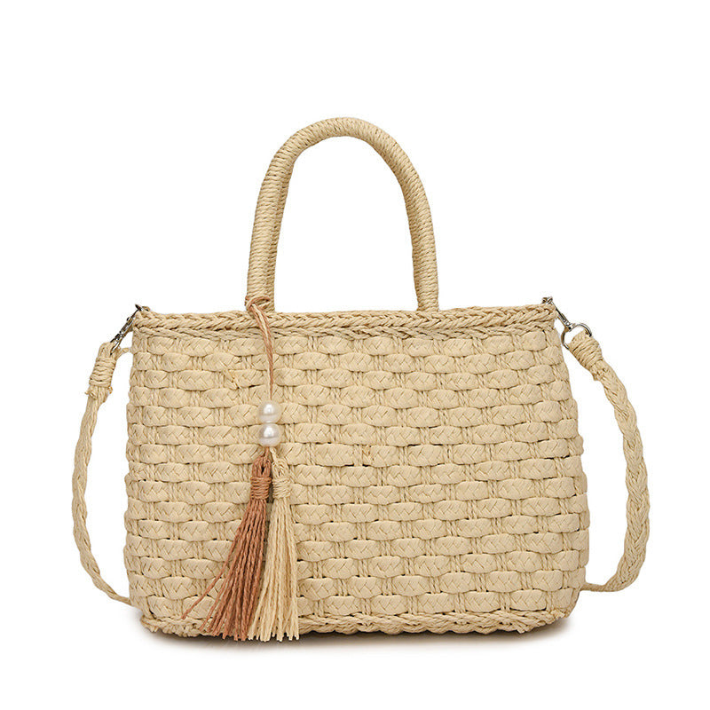 womens fashion personality hand carrying woven bag