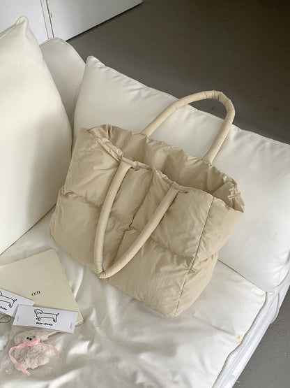 college-student-tote-commuter-large-capacity-female-cloud-bag