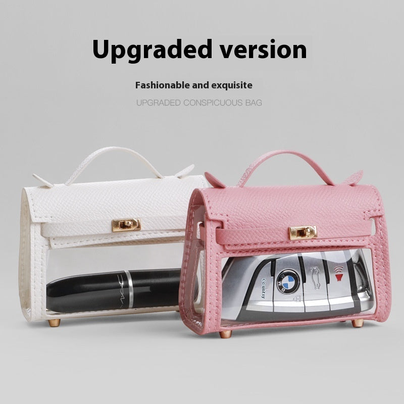 internet celebrity transparent handbag cross body bag storage bag