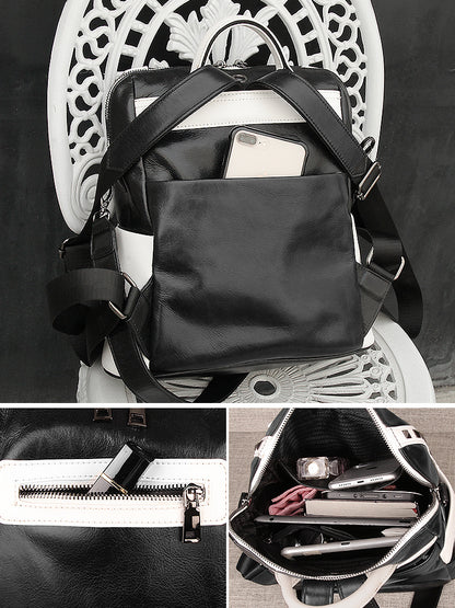cobbler legend retro backpack women genuine leather shoulder bags