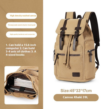 Retro Men's Canvas Backpack Small