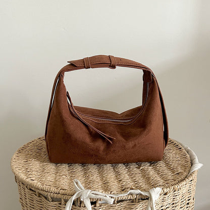 Niche-design Light-luxury Mini Tote With A Sophisticated Vibeperfect As A Shoulder Or Crossbody Dumpling Bag