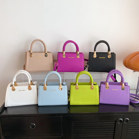 womens bag trendy fashion ins lychee pattern portable