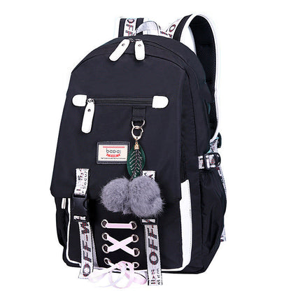 female backpack student school bag junior high school student high school student student backpack printing