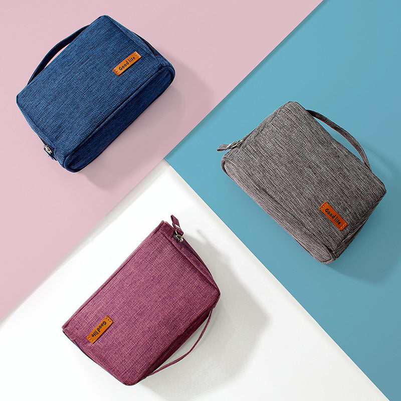 womens portable waterproof makeup and skincare storage bag
