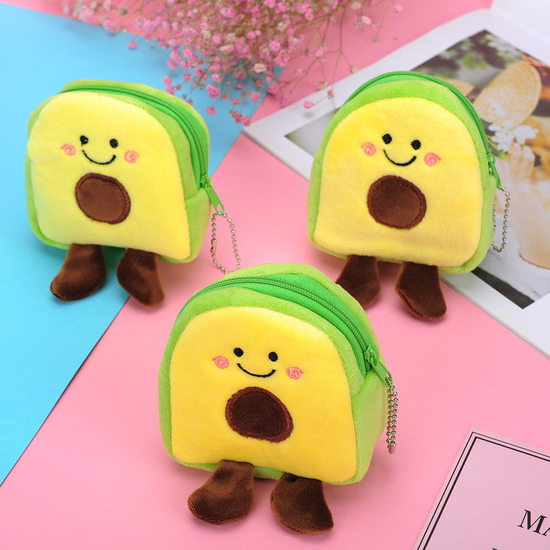 childrens new avocado fruit coin purse