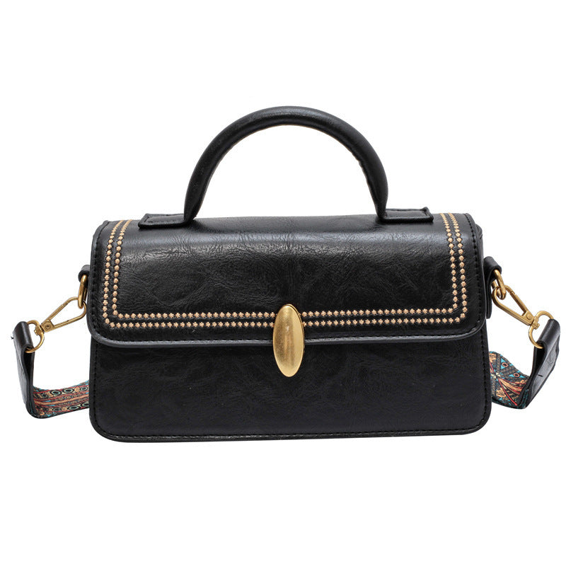 womens one shoulder portable small square bag