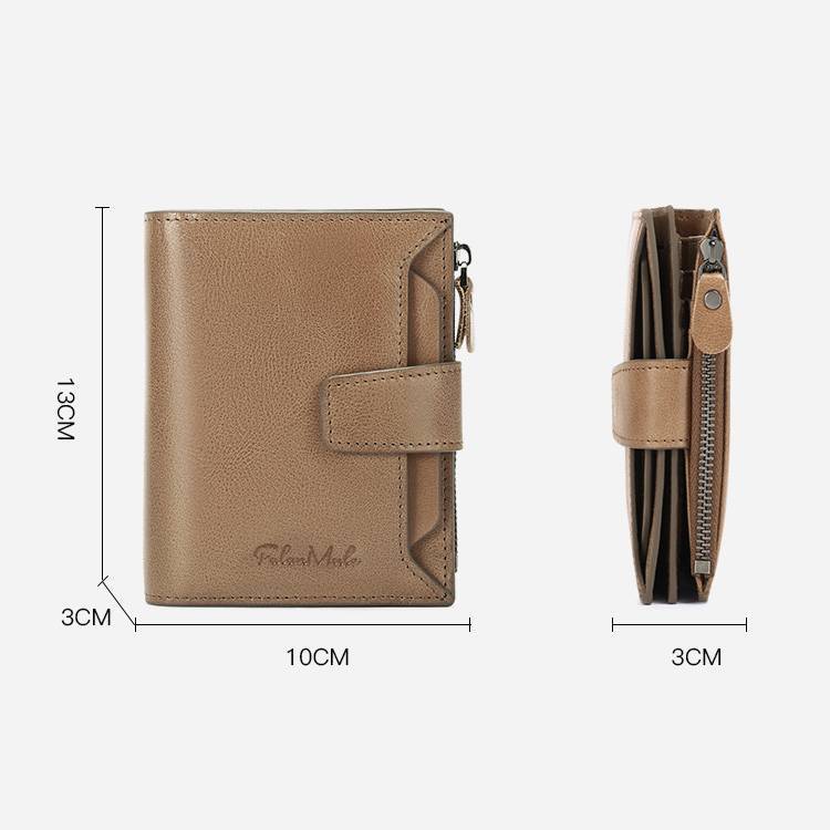 mens short leather fashion casual wallet