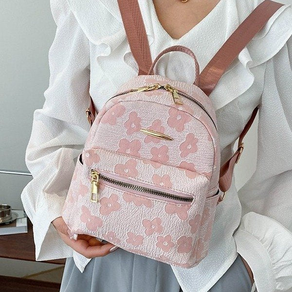 womens summer flowers backpack bags