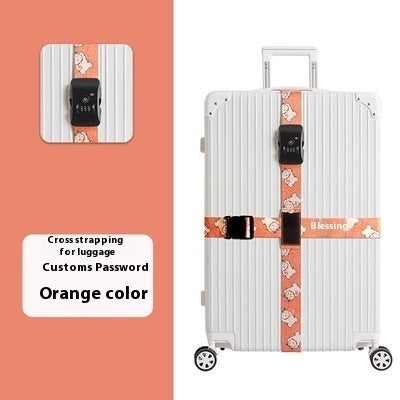 Password Lock Safety Belt Suitcase Band Trolley Case Packing Belt