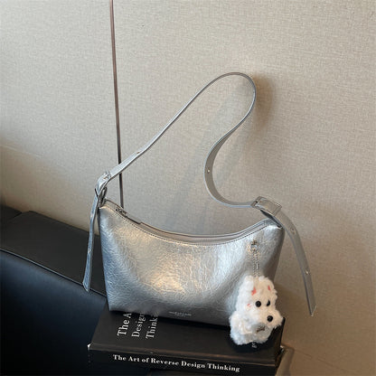 Solid-color Minimalist Elegant Underarm Single-shoulder Crossbody Bag
