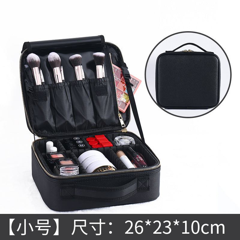 factory direct sales wholesale waterproof oxford cloth professional super large capacity cosmetic bag tattoo portable partition toolbox