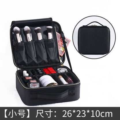 factory direct sales wholesale waterproof oxford cloth professional super large capacity cosmetic bag tattoo portable partition toolbox