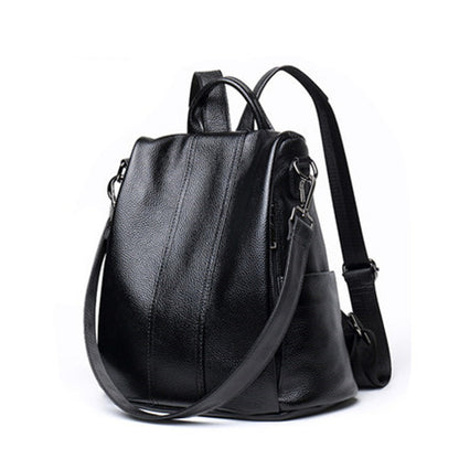 fashion backpack genuine leather women