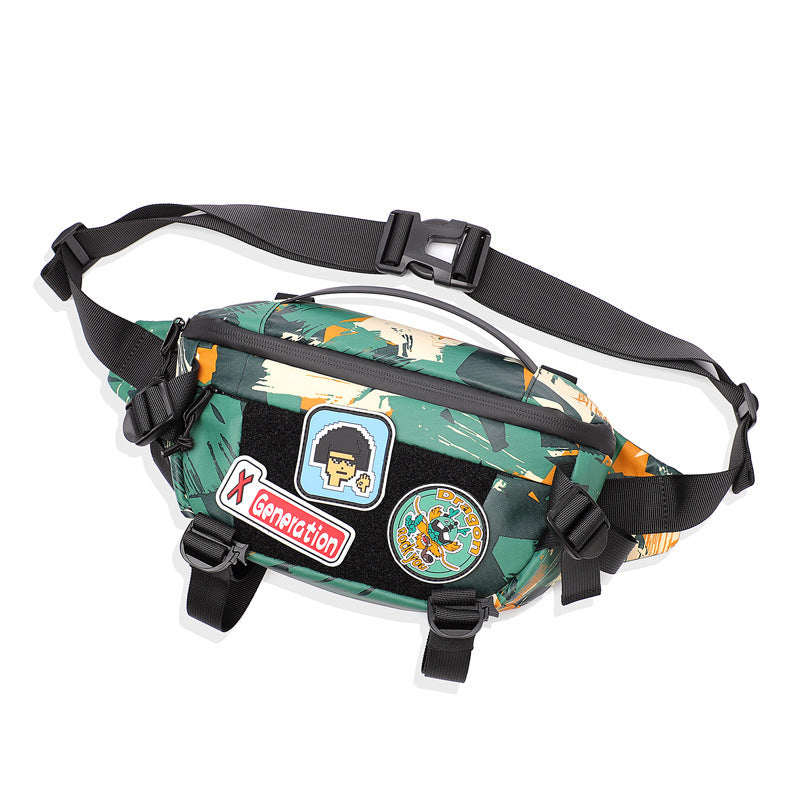 outdoor cycling chest bag camouflage pattern