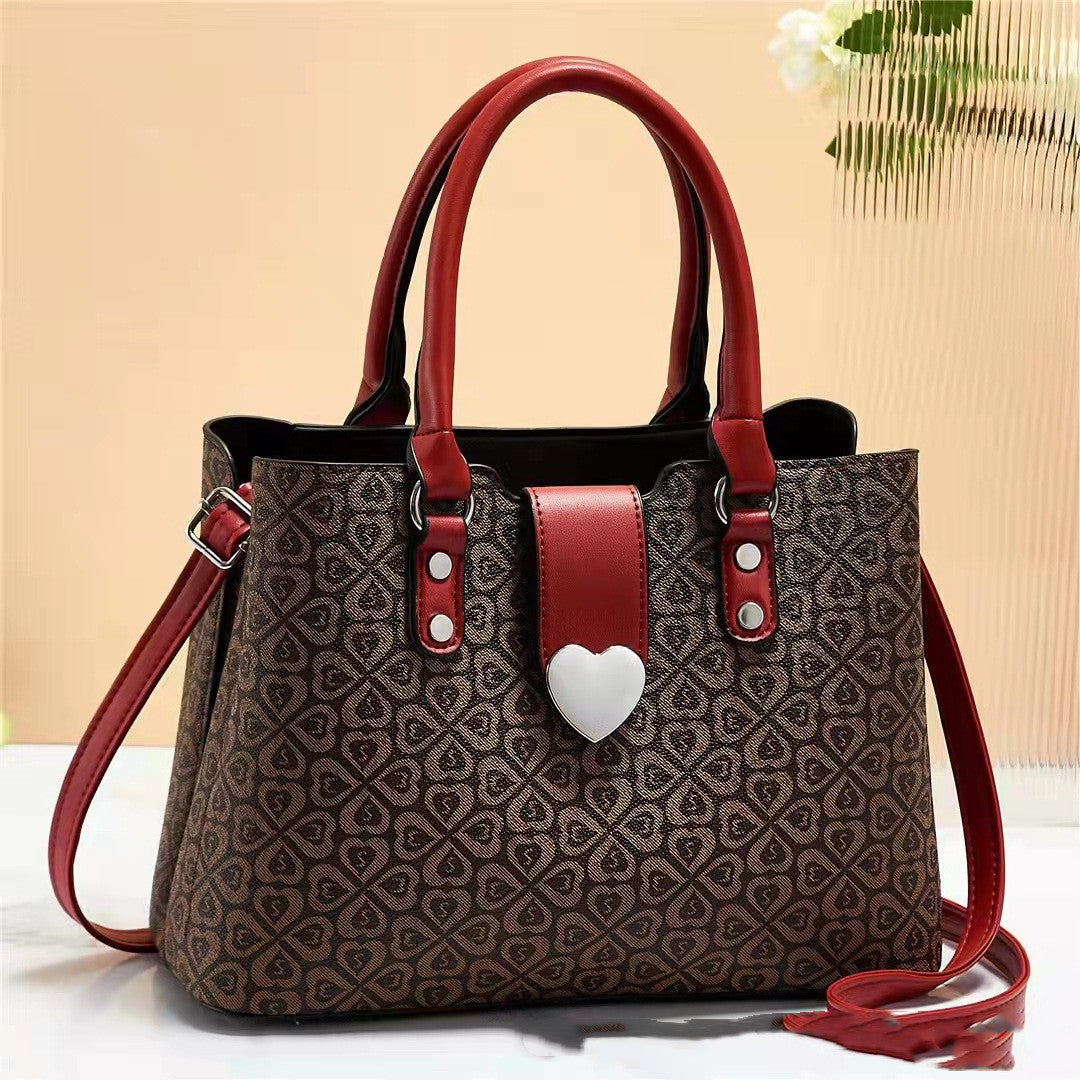 large capacity womens bag shoulder printing casual womens bag