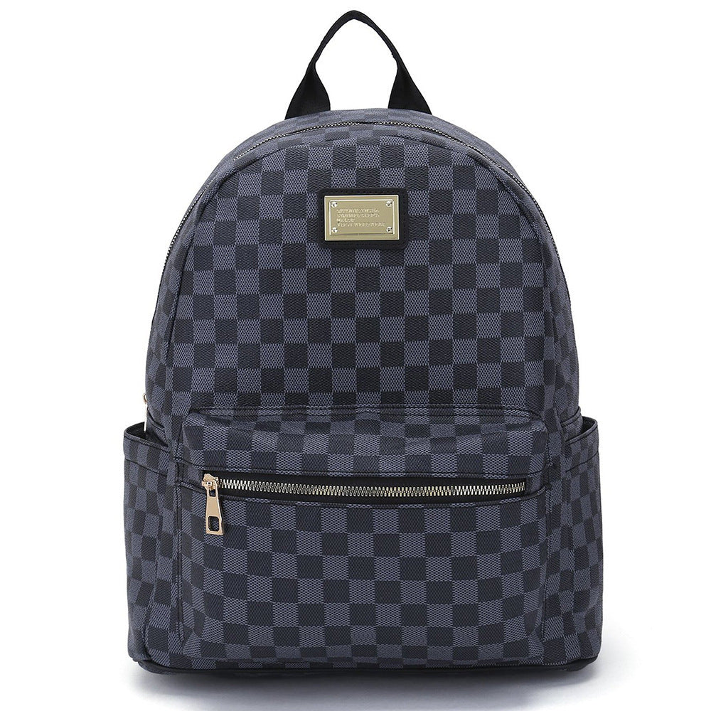 womens classic checkered vintage backpack