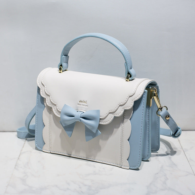 womens fashion new bow style small square bag