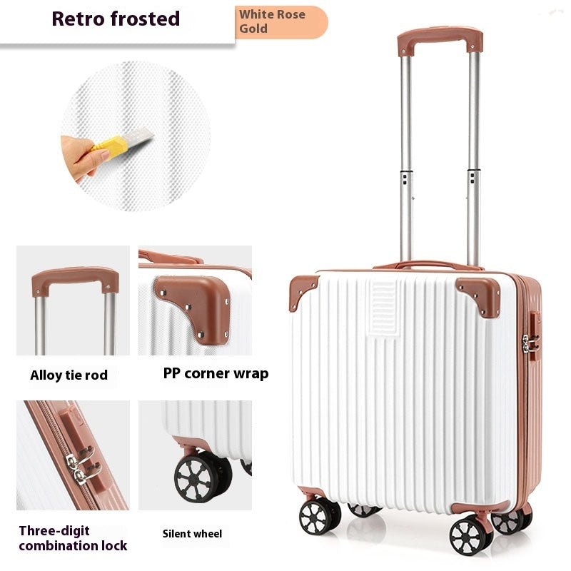 18 inch trolley case printed pattern luggage small children suitcase boarding bag suitcase