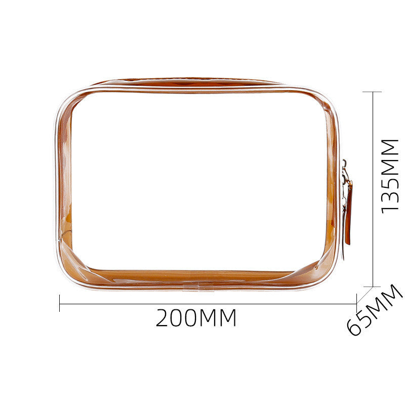 pvc transparent cosmetic bag large capacity multi function